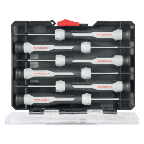 طقم مفك الكترونيات نجمة 6 قطع من كراون CPHDP-ATX6