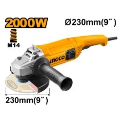 صاروخ قطعية و تجليخ 9 بوصة 2000 وات من انكو AG200028