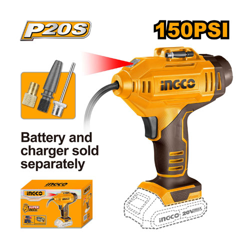 كمبروسر سيارة 20 فولت بدون البطارية و الشاحن من انكو CACLI2018