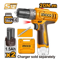 شنيور 2 بطارية ليثيوم 12 فولت انكو CDLI12206