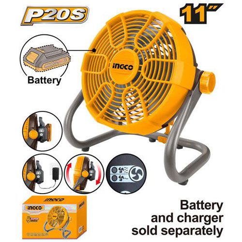 مروحة 11 بوصة 20 فولت بدون بطارية و شاحن من انكو CFALI2002