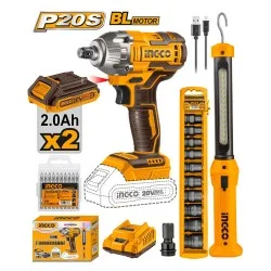 Ingco COSLI23011 Impact Wrench 2 pcs Combo Kit