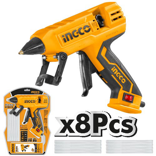 مسدس شمع 220 وات مع 8 صوابع شمع من انكو GG308