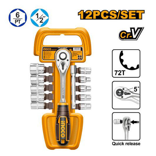 طقم لقم سيستيم 12 قطعة  نص بوصة من انكو HKTS12122