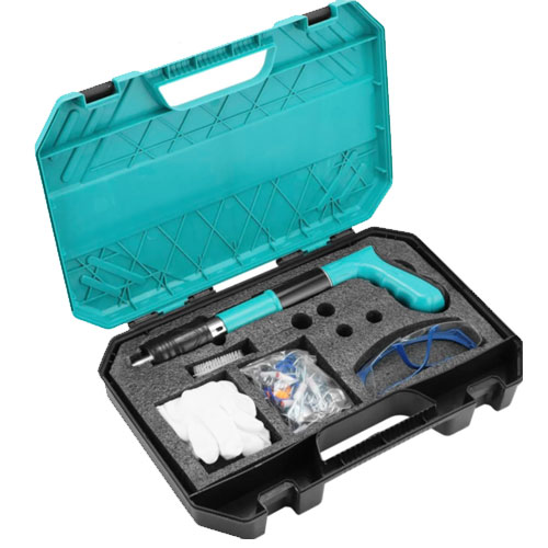 Nail Gun with 20 Pieces Round Nail for Nailing with Gloves Keys for Glasses Ear Plugs Nail Gun with 20 Pieces Round Nail for Nailing with Gloves Keys for Glasses Ear Plugs