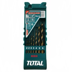 Total TACSD0075 HSS Twist Drill Bits Set 7 Pcs Total TACSD0075 HSS Twist Drill Bits Set 7 Pcs