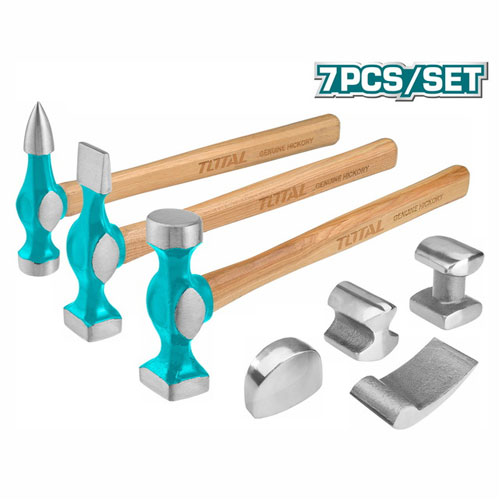 Total TBAFO712 7 Pcs Body And Fender Hammer Set