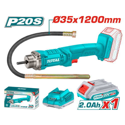 Total TCVLI2023011 Cordless Concrete Vibrator 20V Total TCVLI2023011 Cordless Concrete Vibrator 20V