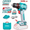 Total TDLI205062 20V Brushless 50Nm Cordless Drill with 2 Battery & Charger