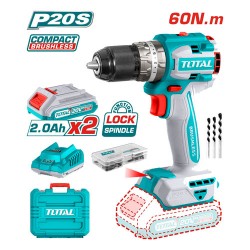 شنيور 20 فولت 13 ملى 2 أمبير 60 نيوتن من توتال TDLI20602