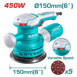 صنفرة دائرية 6 بوصة 450 وات من توتال TF2061506 صنفرة دائرية 6 بوصة 450 وات من توتال TF2061506