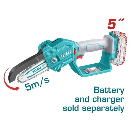 Total TGSLI2058 Chain Saw 20V without Battery and Charger 5"