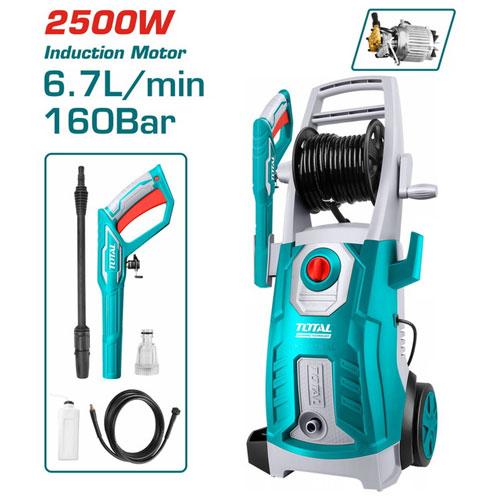 Total TGT11246 High Pressure Washer 2500 Watt 160 Bar