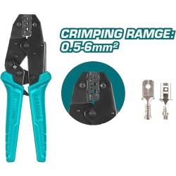 Total THCPC0506 Ratchet Crimping Plier 9" Total THCPC0506 Ratchet Crimping Plier 9"