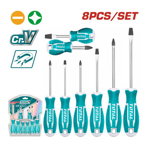 طقم مفكات 6 قطعة توتال THT250606 طقم مفكات 6 قطعة توتال THT250606