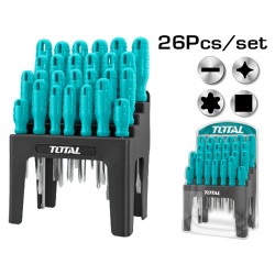 طقم مفك 26 قطعة توتال THTDC252601