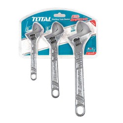Total THTK1013 Adjustable Wrench Set 3Pcs