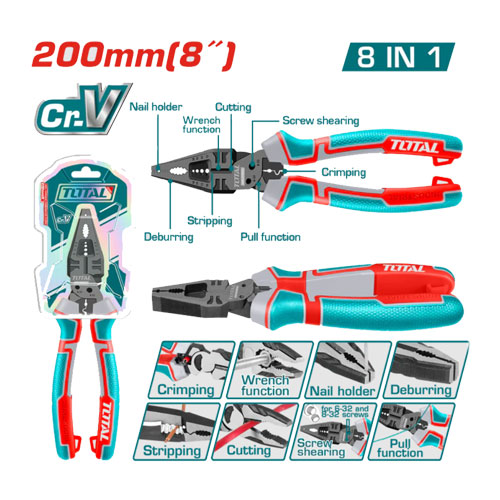 بنسة 8 بوصة متعدده 1x8من توتال THTMF186