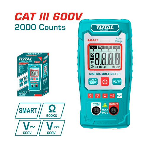 افو ميتر 600 فولت من توتال TMT460011 افو ميتر 600 فولت من توتال TMT460011