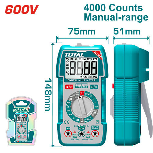 Total TMT536002 Digital multimeter 600 V DC/AC