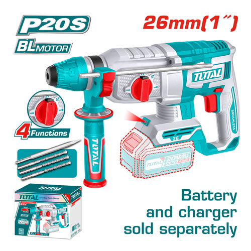 Total TRHLI20268 Hammer 20 Volt Without Batteries Total TRHLI20268 Hammer 20 Volt Without Batteries