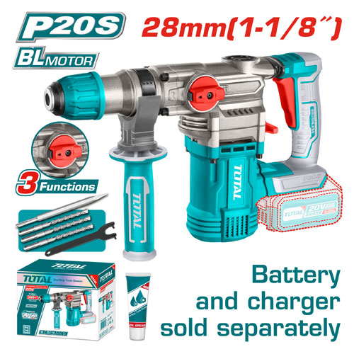 Total TRHLI20288 Hammer 20 Volt 28mm without Battery and Charger