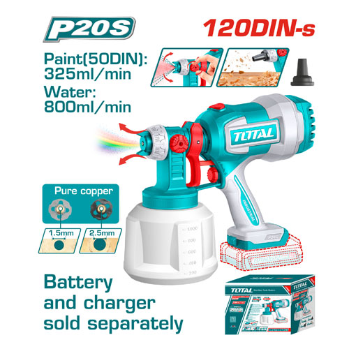 Total TSGLI2004 Cordless Spry Gun 20V Without Battery and Cahrger