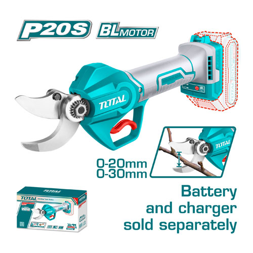 مقص شجر20 فولت 30 ملى بدون بطارية و شاحن من توتال TSSLI20308 مقص شجر20 فولت 30 ملى بدون بطارية و شاحن من توتال TSSLI20308