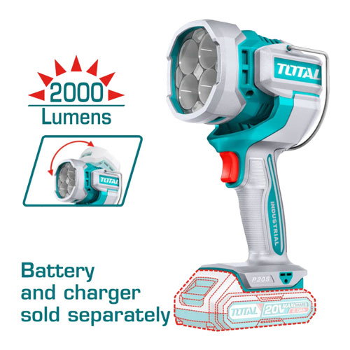 Total TWLI2088 20V 2000 Lumens Cordless Work Light Without Battery & Charger Total TWLI2088 20V 2000 Lumens Cordless Work Light Without Battery & Charger